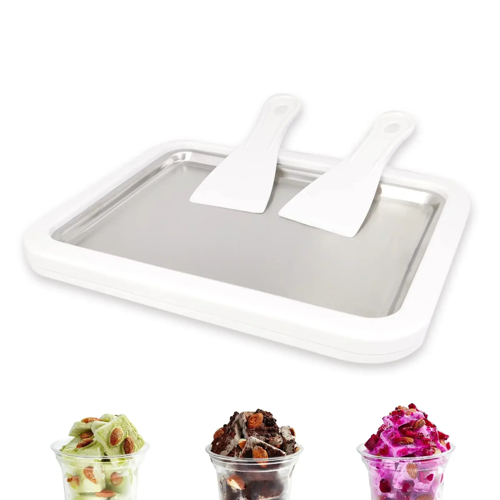 Aluminum Ice Cream Maker Pan – DIY Rolled Ice Cream