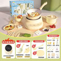 Kitchen Cooking Set with Realistic Cooking Plates for Pretend Play - Deluxe Gift Set