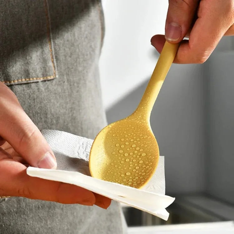 Silicone Kitchen Utensil Collection for Dining Sushi Chopsticks Coffee Dessert Spoons