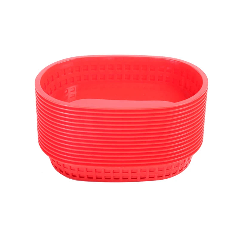 Reusable Plastic BBQ Serving Basket – Multi-Use Food Tray