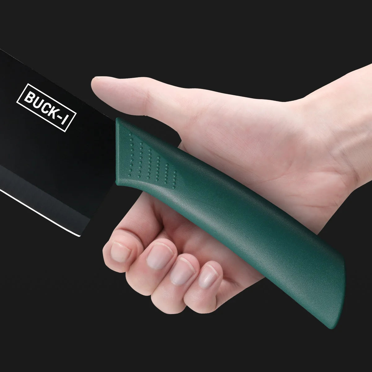 Kitchen knife set, including a small utility knife, chef's knife, and fruit knife with knife covers, for cutting meat, vegetable